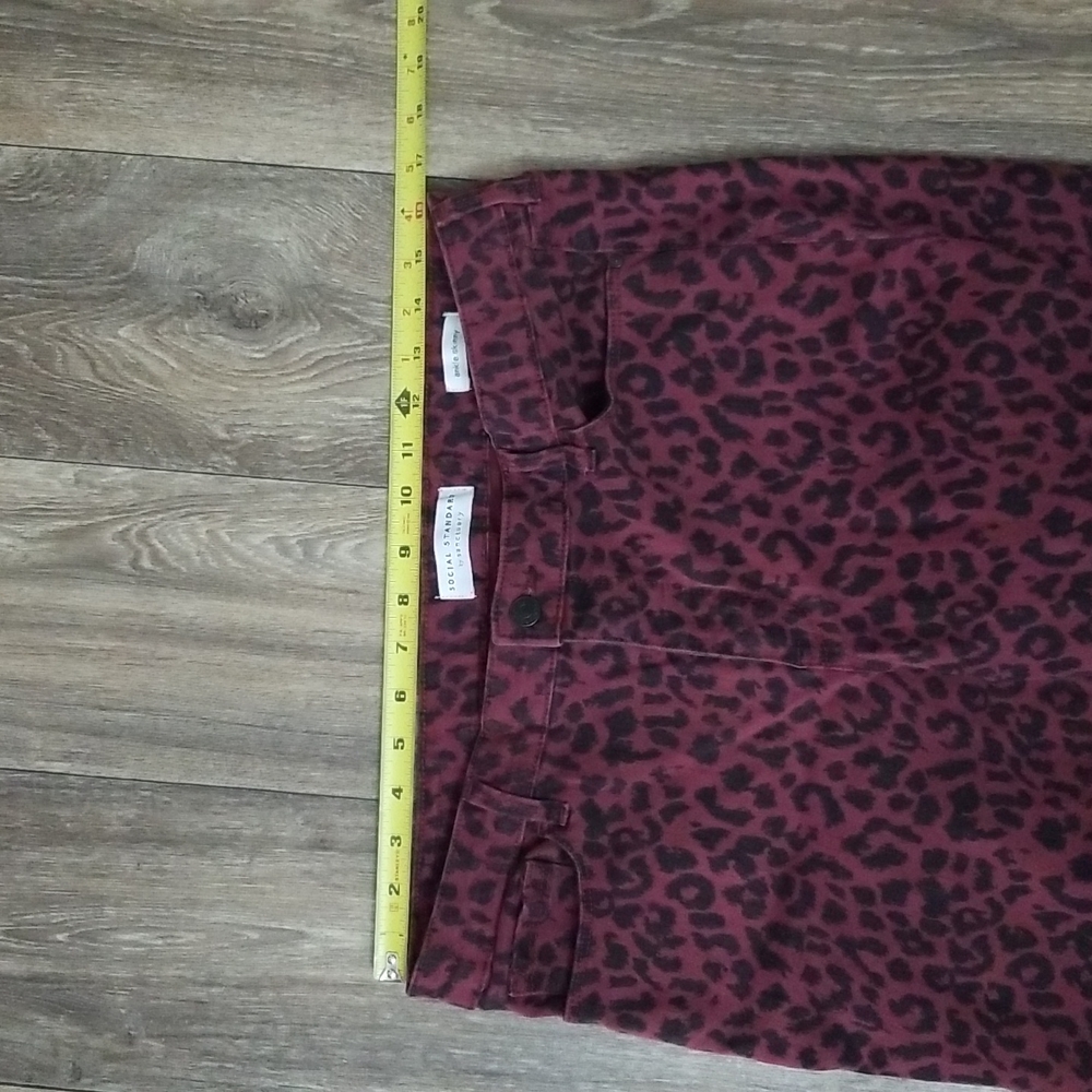Social Standard by Sanctuary Leopard Ankle Skinny Size 14 - Picture 6 of 8